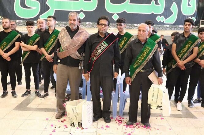 تجلیل از پیر غلامان حسینی شهر گناوه