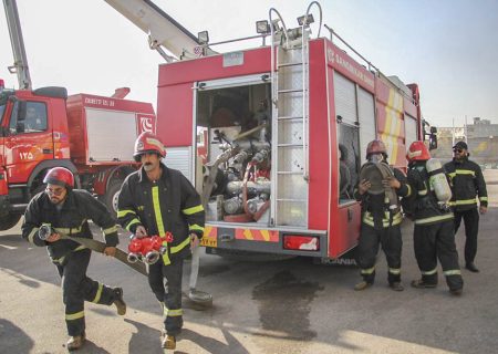 مانور عملیاتی آتش نشانان داوطلب