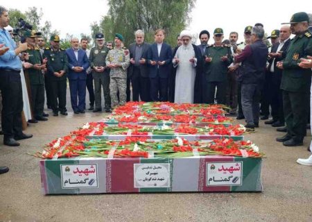پیکر مطهر ۵ شهید گمنام وارد بوشهر شد