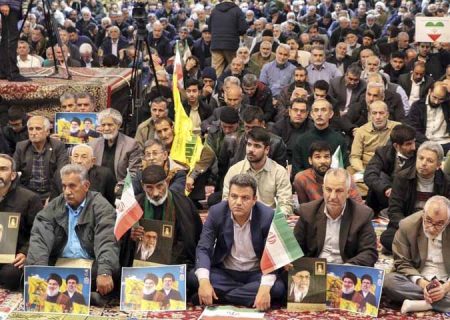 بزرگداشت شهیدان سیدحسن نصرالله و سید هاشم صفیالدین در شیراز