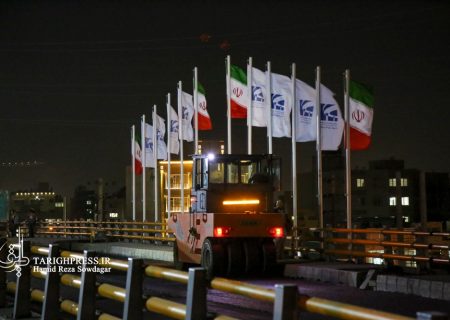 گزارش تصویری | بازدید شبانه از روند ساخت تقاطع رحمت، قائم