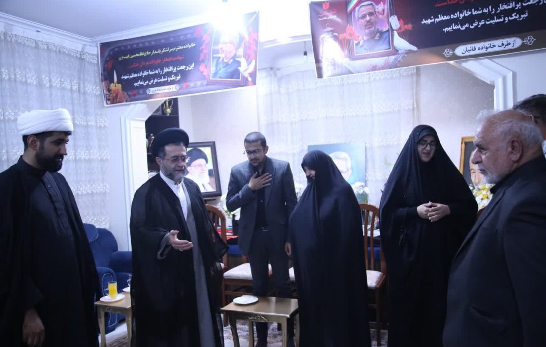 ابلاغ پیام رهبر معظم انقلاب به خانواده شهید غیب‌پرور