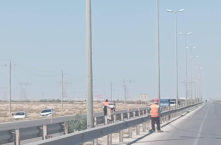 محور «عالیشهر- دلوار» روشن شد