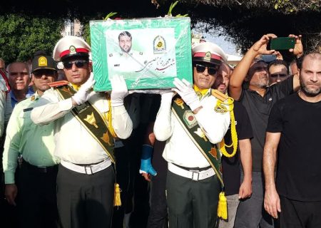 تشییع شهید مدافع امنیت «محمد رضا مصیبی» در بوشهر