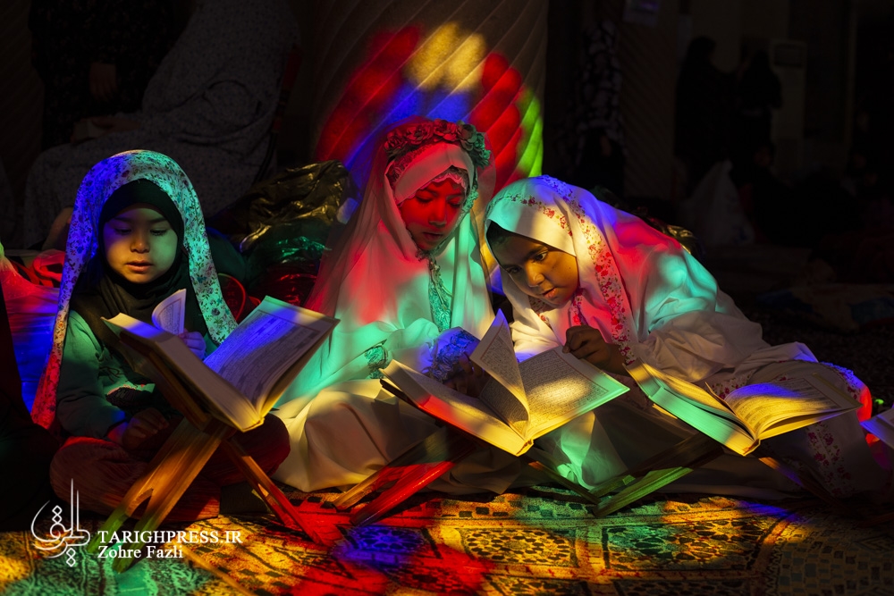 اعتکاف در قاب رنگ و نور