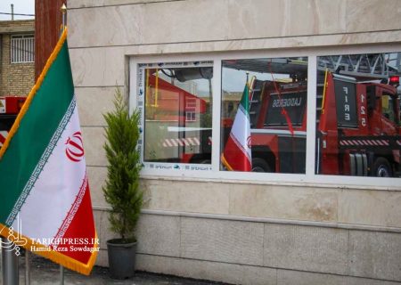 گزارش تصویری | رونمایی از نردبان ۵۶ متری و افتتاح ایستگاه ۲۵ آتش‌‌نشانی شیراز